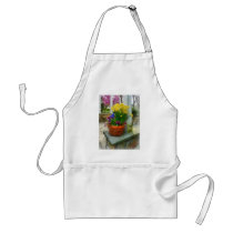 Daffodils and Pansies in Flowerpot aprons