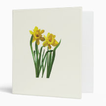 Daffodils At Attention 3 Ring Binder