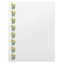 Daffodils At Attention Letterhead Template