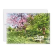 Daffodils by Bench invitations