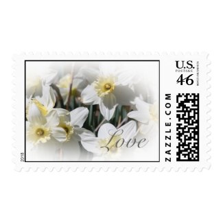 Daffodils Floral III Wedding Postage stamp