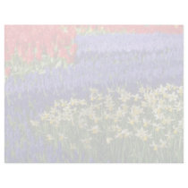 Daffodils, hyacinth and tulips Yellow flowers Letterhead Template