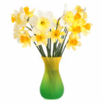 Daffodils in a Vase Magnet Photo Sculpture