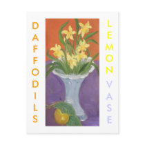 DAFFODILS LEMON VASE postcards by susanpaynetrutna DAFFODILS LEMON VASE postcards