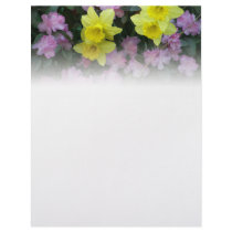 Daffodils/Narcissus/Azalea Custom Letterhead