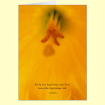 Daffodils note card  ~Seneca cards