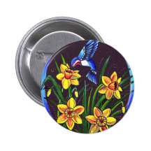 DAFFODILS PINBACK BUTTONS