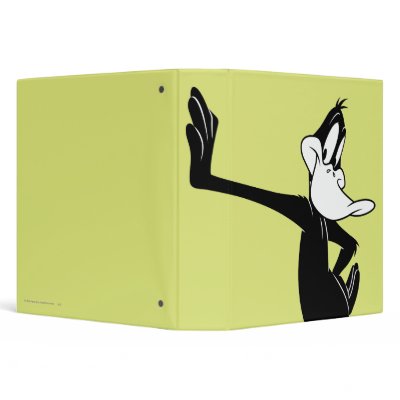 Daffy Duck Leaning Against a Wall binders