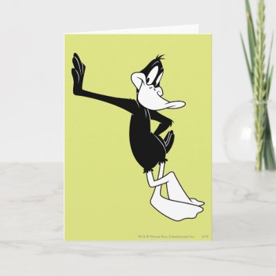 Daffy Duck Leaning Against a Wall cards