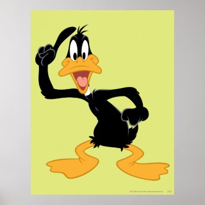 Daffy Duck With a Great Idea Posters
