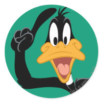 Daffy Duck With a Great Idea Round Sticker