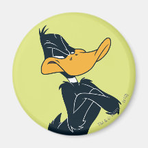 Daffy Duck with Arms Crossed Fridge Magnets