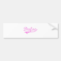 Dafoe Last Name Classic Style Bumper Stickers