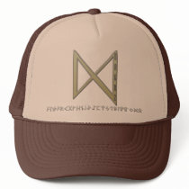 Dagaz Rune gold Mesh Hat