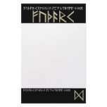 Dagaz Rune gold Stationery Paper