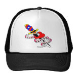 Dagger Thru Heart Death Before Dishonor Tattoo Trucker Hat