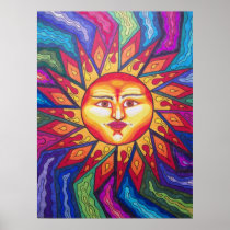 Daggered Sun Print