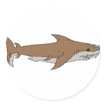 Daggermouth Shark stickers by klubwerks Daggermouth Shark stickers