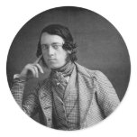 Daguerreotype Portrait of Gentleman 1845 Round Sticker