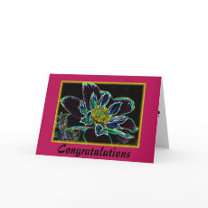 Dahlia art card