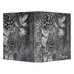 Dahlia Black Faux Leather Photo Album Binder