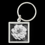 Dahlia 'David Howard' B&W keychains