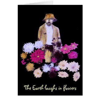 Dahlia Gardener Earth Day Card