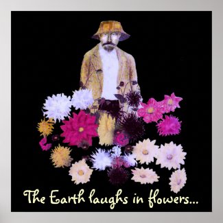 Dahlia Gardener Earth Day Poster