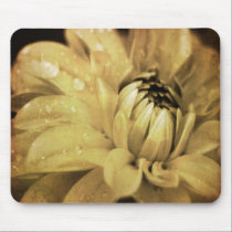 Dahlia in Sepia Mousepad mousepads