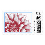 Dahlia Large Postage Stamps