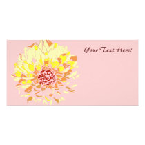 Dahlia Personalized Photo Card