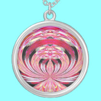 Dahlia Special Effects Sterling Silver Necklace by Artists4God Dahlia Special Effects Sterling Silver Necklace