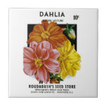 Dahlia Vintage Seed Packet Tiles