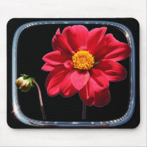 Dahlia w/Bud framed ~ mousepad