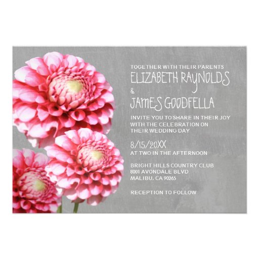 Dahlia Wedding Invitations
