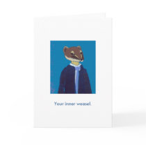 Daily Art 2/27/09 - Your inner weasel. cards by SimpleTerms Daily Art 2/27/09 - Your inner weasel. cards