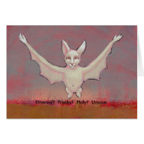 DAILY ART Shaman - Unique albino bat freaky Holy cards