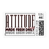 DAILY ATTITUDE WHITE postage by DavidCreates DAILY ATTITUDE WHITE postage
