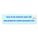 Daily BM bumper stickers by BarefootMommies Daily BM bumper stickers