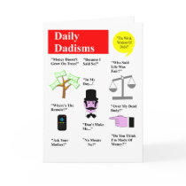 Daily Dadisms Greeting Card by Angelas_Designs Daily Dadisms Greeting Card
