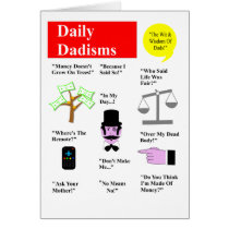 Daily Dadisms Greeting Card cards