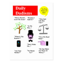 Daily Dadisms Postcard postcards