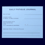Daily Fatigue Journal (Sky Blue) Scratch Pads