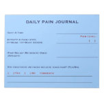 Daily Pain Journal (Sky Blue) Memo Notepad