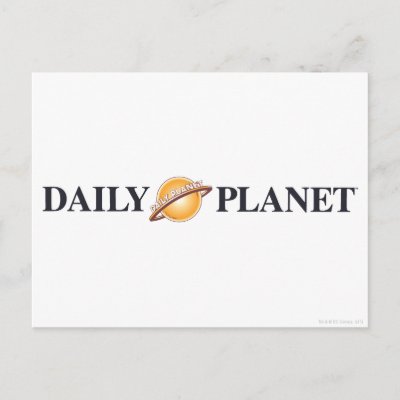 Daily Planet Logo postcards