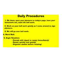Daily Procedures posters by byronhastings Daily Procedures posters