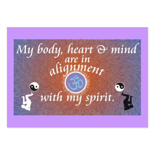 Daily Reminder - Body Alignment Business Cards (front side)