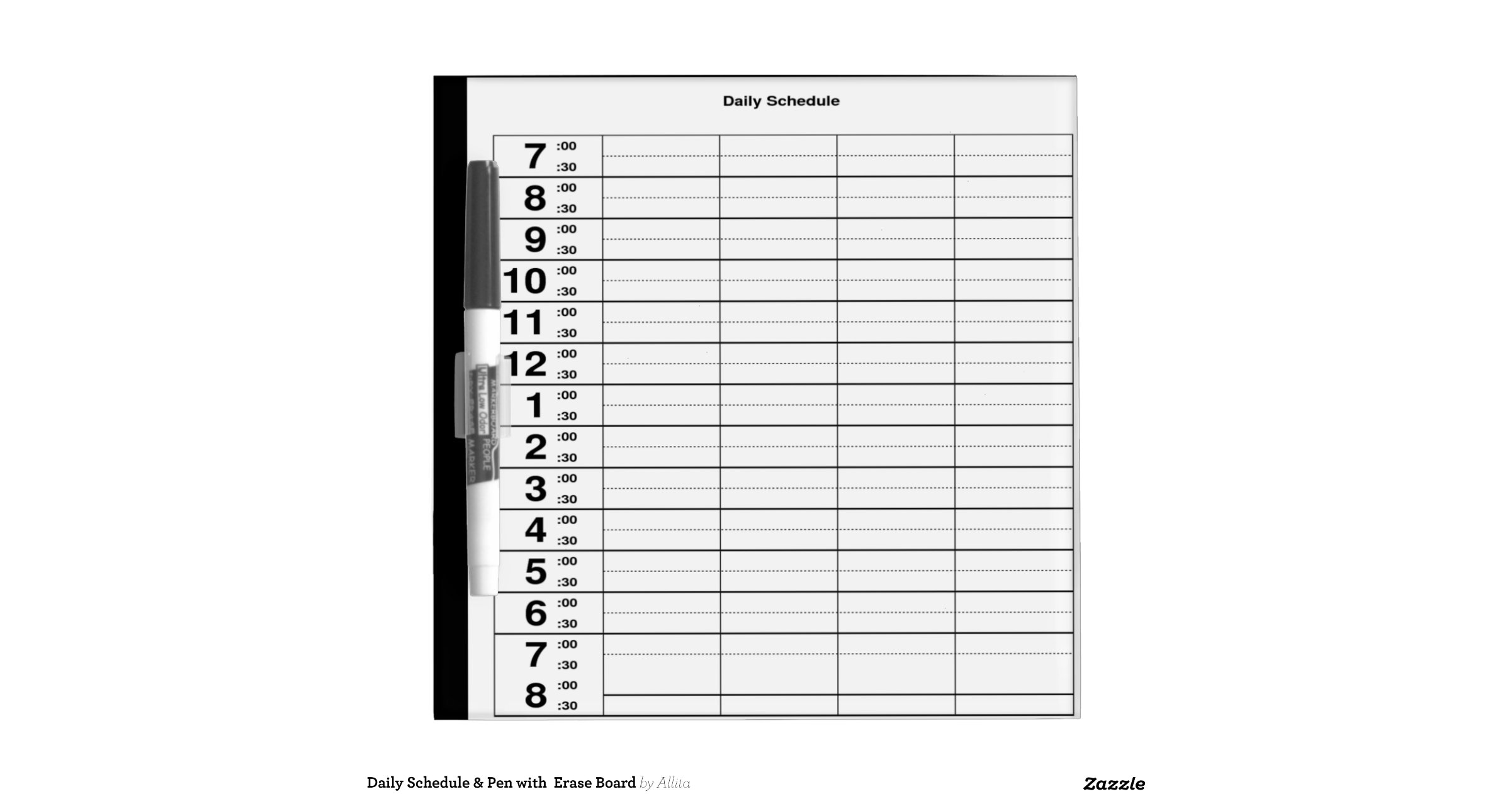 Daily schedule pen with erase board dry erase whiteboards Daily schedule pen with erase board dry erase whiteboards