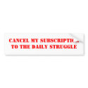 Daily Struggle Bumper Sticker bumper stickers by dlshiloh Daily Struggle Bumper Sticker bumper stickers