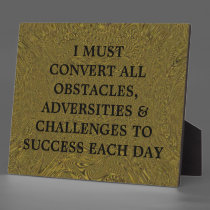 Daily Success Motivational Plaque plaques